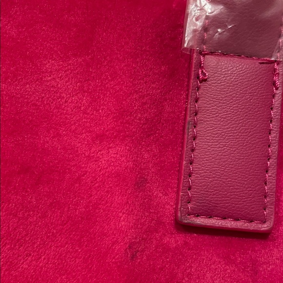 Juicy Couture Hot Pink Velvet Tote with Bow